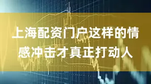 上海配资门户这样的情感冲击才真正打动人